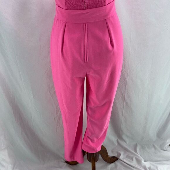 NWT Lilly Pulitzer Eppley Jumpsuit Prosecco Pink Sz 2 flutter/ruffle sleeve - Picture 7 of 11
